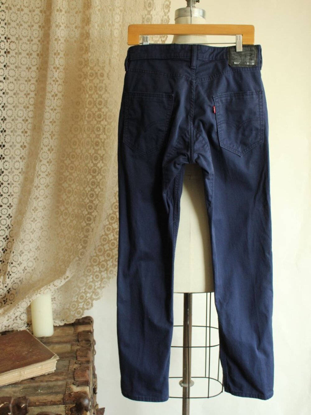 Levis Mens 511 Jeans, Navy Blue, 32W 32L, Slim - Picture 9 of 15